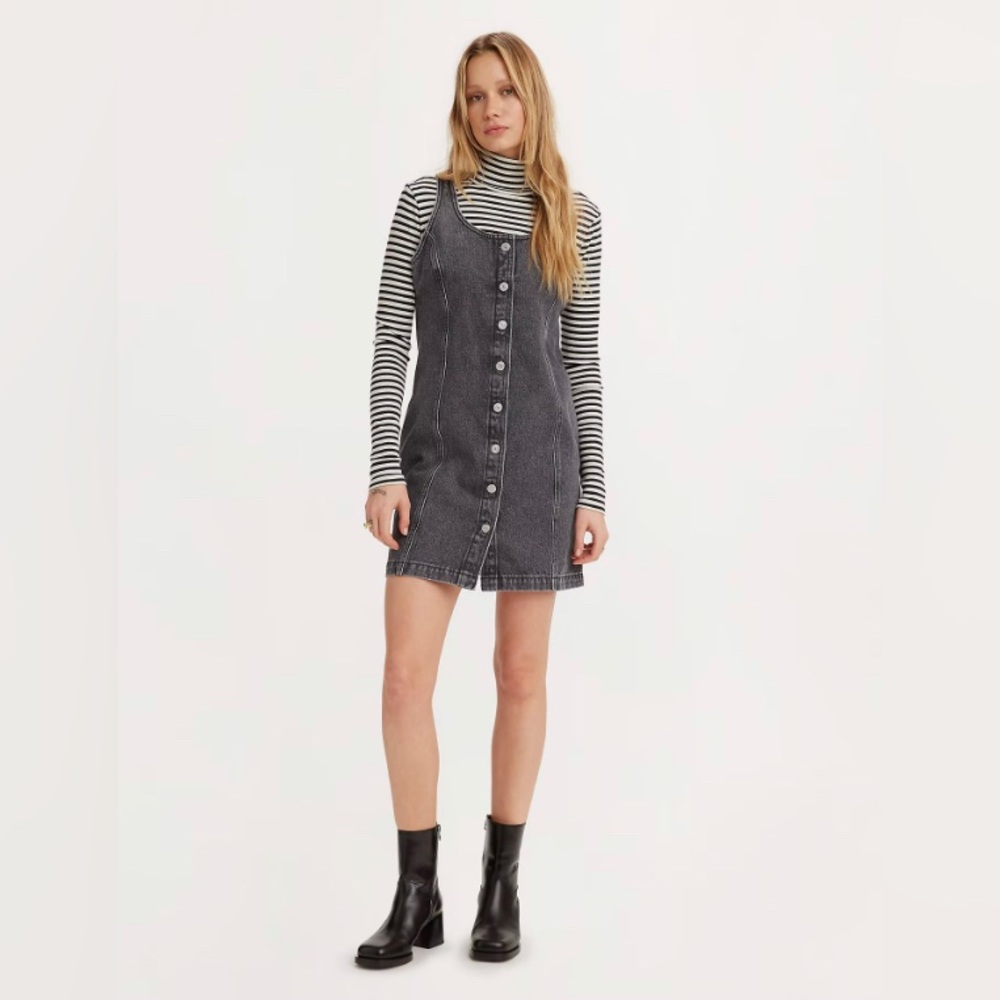 NWT Levi’s Black Mini Denim Dress
